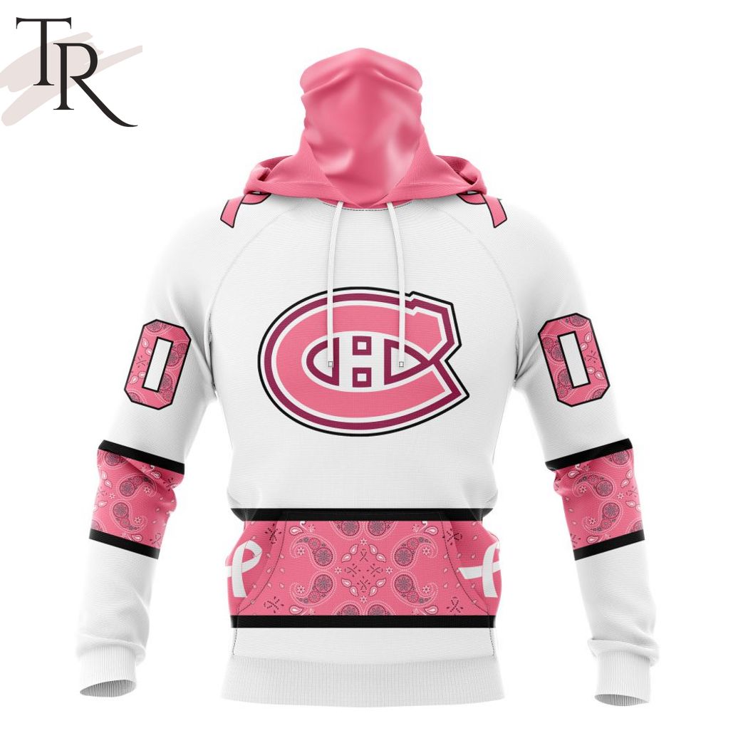 New 2025 NEW] Personalized NHL Montreal Canadiens In Classic Style With Paisley! IN OCTOBER WE WEAR PINK BREAST CANCER Custom Hoodie - Image 4